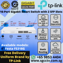 TP-LINK 16-Port Gigabit Switch 2-SFP FS318G
