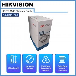 HIKVISION CAT 6 CABLE FOR CCTV AND NETWORKING (305M)