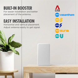 DAIYO HD DIGITAL INDOOR SLIM ANTENNA WITH BOOSTER EU 1708