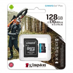 KINGSTON CANVAS GO! PLUS 128GB MICRO SD CLASS 10 170MB/S