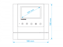 COMMAX 4 WIRE INTERCOM CDV-43M + OUTDOOR DRC-40K