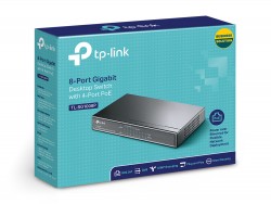 TPLINK TL-SG1008P 8 PORT GIGABIT WITH 4 PORT POE+ SWITCH