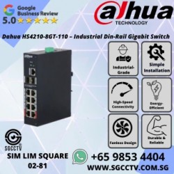 DAHUA INDUSTRIAL SWITCH HS4210-8GT-110 Din-Rail Switch DAHUA