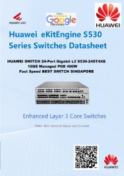 HUAWEI SWITCH 24-Port Gigabit L2 10GE S310-24PN4X Managed PO
