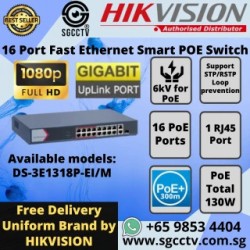 16 Port Fast Ethernet Smart POE Switch | DS-3E1318P-EI/M