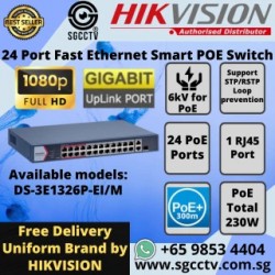 24 Port Fast Ethernet Smart POE Switch | DS-3E1326P-EI/M
