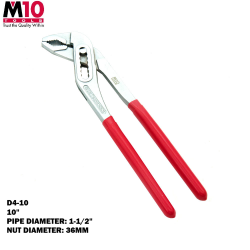 M10 CHROME VANADIUM STEEL WATERPUMP PLIERS D4-10