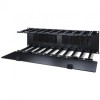 APC AR8605 3U Horizontal Cable Manager, 6" Fingers top and b