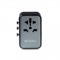 Verbatim UTA-08 Universal Travel Adapter with 1 x USB-C PD 4