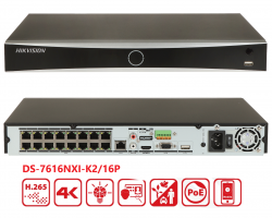 HIKVISION DS-7616NXI-K2/16P 4K 12MP 16 CHANNEL NVR