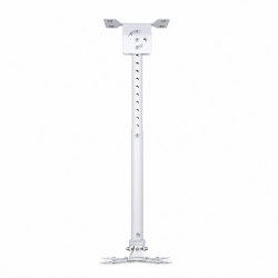 White Universal Projector Ceiling Mount 625–850mm – 718-2