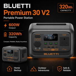 BLUETTI 320WH/600W PREMIUM 30 V2 PORTABLE POWER STATION