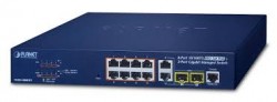 PLANET FGSD-1008HPS 8-Port 10/100TX 802.3at PoE +? 2-Port Gi