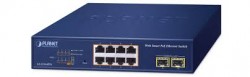 PLANET GS-2210-8P2S 8-Port 10/100/1000T 802.3at PoE + 2-Port