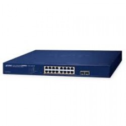 PLANET GS-2210-16P2S 16-Port 10/100/1000T 802.3at PoE + 2-Po