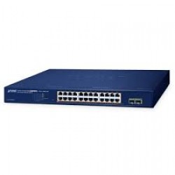 PLANET GS-2210-24P2S 24-Port 10/100/1000T 802.3at PoE + 2-Po