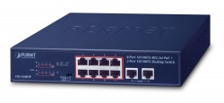 PLANET FSD-1008HP 8-Port 10/100TX 802.3at PoE + 2-Port 10/10