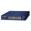 PLANET FGSD-1821P 16-Port 10/100TX 802.3at PoE + 2-Port 10/1