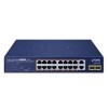 PLANET GSD-2022P 16-Port 10/100/1000T 802.3at PoE + 2-Port 1