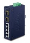 PLANET LRE-101 IP30, Industrial IPv4/IPv6, 4-Port Coax + 2-P