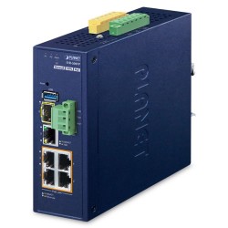PLANET IVR-300W Industrial 4-Port 10/100/1000T 802.3at PoE +