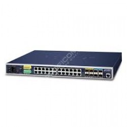 PLANET IGS-6325-20S4C4X IP30 19" Rack Mountable Industrial L