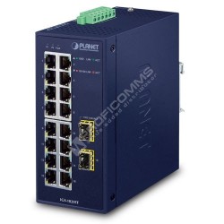 PLANET IGS-1820TF IP30 Industrial 16-Port 10/100/1000T + 2-P
