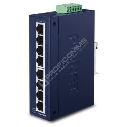 PLANET ISW-801T IP30 Slim Type 8-Port Industrial Fast Ethern