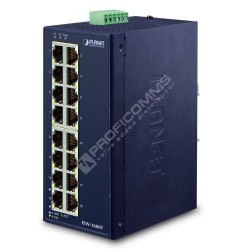 PLANET ISW-1600T IP30 Industrial 16-Port 10/100TX Ethernet S