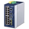 PLANET IGS-20160HPT IP30 DIN-rail Industrial L3 16-Port 10/1