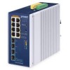 PLANET IGS-4215-8UP4X IP30 Industrial L2/L4 8-Port 10/100/10