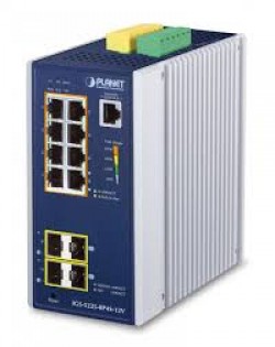 PLANET IGS-5225-8P4S IP30 Industrial L2+/L4 8-Port 1000T 802