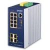 PLANET IGS-5225-8P4S-12V IP30 Industrial L2+/L4 8-Port 1000T