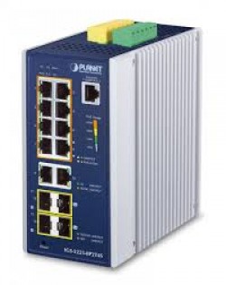 PLANET IGS-5225-8P2T4S IP30 Industrial L2+/L4 8-Port 1000T 8