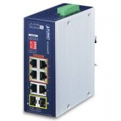 PLANET IGS-824UPT IP30 Industrial 4-Port 10/100/1000T 95W 80
