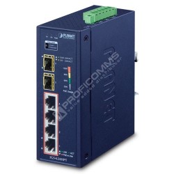 PLANET IGS-624HPT IP40 Industrial 4-Port 10/100/1000T 802.3a