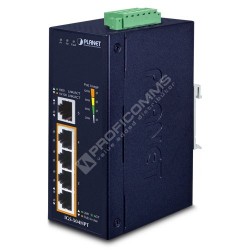 PLANET IGS-504HPT IP40 Industrial 4-Port 10/100/1000T 802.3a