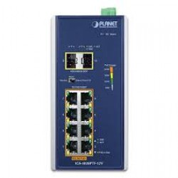 PLANET IGS-1020PTF-12V IP30 Industrial 8-Port 10/100/1000T 8