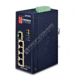 PLANET ISW-514PTF IP40 4-Port 10/100TX 802.3at PoE + 1-Port 