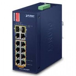 PLANET IFGS-1022HPT IP30 Industrial 8-Port 10/100TX 802.3at 