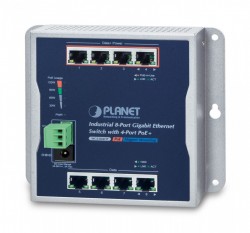 PLANET WGS-804HP IP30 8-Port Gigabit Wall-mount Switch with 