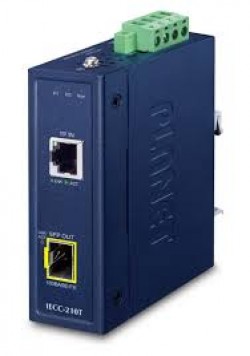 PLANET IECC-210T Industrial 1-Port 100TX + 1-Port 100FX SFP 