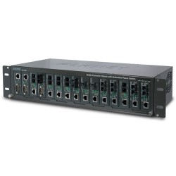 PLANET MC-1500R48 15-slot 19" Media Converter Chassis with R