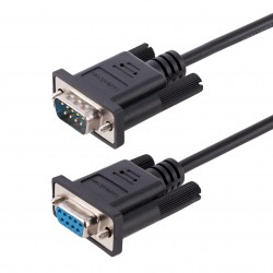 ATEN DB9FF3M DB9 FF 3m Null Model cable, Ivory, ROHS