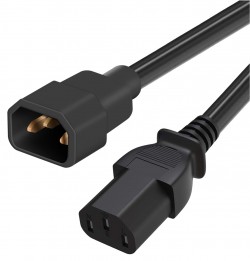 ATEN PWRIECMF3M 10A/250V 3m Power Extension Cord C13/C14, 1m