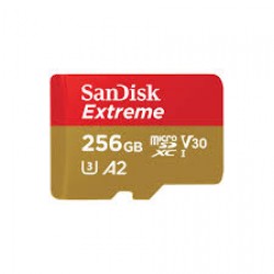 SanDisk Extreme microSDXC, SQXAV 256GB, V30, U3, C10, A2, UH