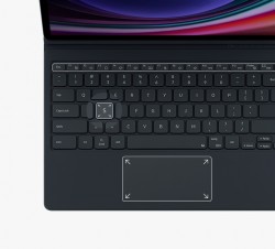 SAMSUNG EF-DX815UBEGWW Tab S9+ Book Cover Keyboard - Black