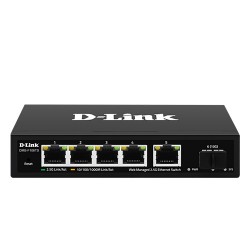 D-LINK DMS-F106TS  5-port 2.5G with 1-Port SFP+ Web Manageme
