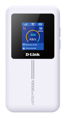 D-LINK DWR-940M   4G Cat4 Wi-Fi 6 Mobile Hotspot, 10000mAh, 