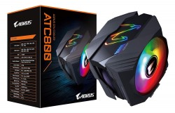 Gigabyte AORUS CPU COOLER 2*120mm RGB Ball Bearing Fans, 6*0